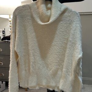 Bella Dahl Soft Cream Cowl Neck Sweater